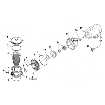 Parts of ES Series Pond Pumps